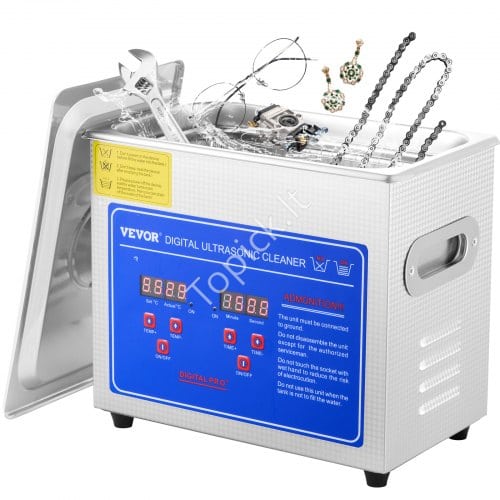 us2FJPS-20ACSBQXJ0001V22Fgoods_img-v92Fultrasonic-cleaner-m100-1.2.jpg 3L nerūdijančio plieno ultragarso valymo mašina su šildytuvu ir laikmačiu - Image 1