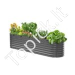 Metalinė daržovių lysvė 240x60x56cm