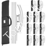 Reklamos vėliavos stulpas, 6 vnt., 4,88 m, su antžeminiu smaigaliu.