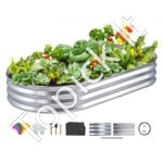 Cinkuota metalinė dėžė daržovėms 180x90x30cm