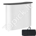 Prekybos stalas 130 x 46,5 x 95 cm, sulankstomas su krepšiu.