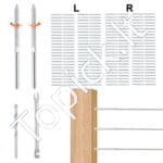 102 vnt. T316 nerūdijančio plieno įtempimo terminalai 3,2 mm kabelių turėklams