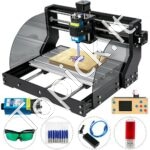 3 ašių lazerinio graviravimo mašina, skirta drožinėti, frezuoti plastiką, akrilą, PVC, medieną 10000 aps./min