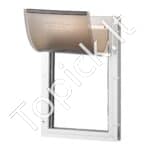 Gyvūnų augintinių durelės su užraktu, S dydis, magnetine sklende, aliuminio rėmas.