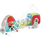 3 in 1 vaikų žaidimų palapinė su tuneliu vaikams