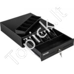 Kasos stalčius 33 cm, 2 atrakinimo būdai, su dėklu ir raktais.