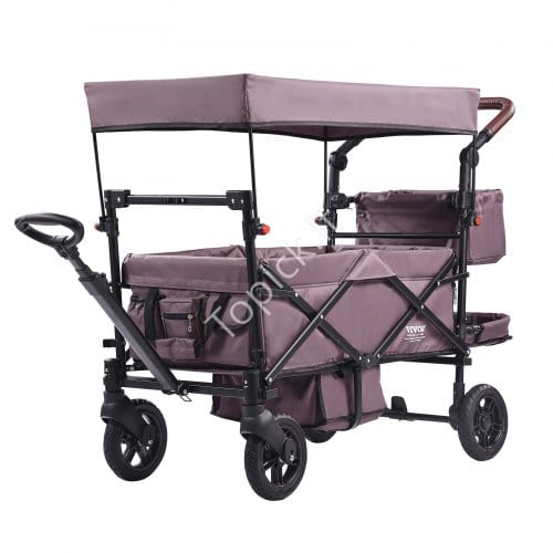 us2FSRYETCPT2RKAJLQOFV02Fgoods_img-v12Ftandem-strollers-m100-1.2.jpg Sulankstomas papludimio vežimėlis, dvivietis, 25 kg, tamsiai violetinis - Image 1