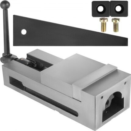 Stalo spaustuvas 150 mm, aukšto prispaudimo, fiksuotas žandikaulis, CNC