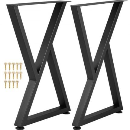 Z formos metalinės stalo kojos 71,1 x 45,7 cm, 2 vnt.