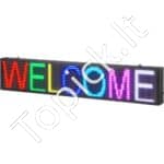 99 × 19 cm programuojamas P10 Full Color LED ženklas