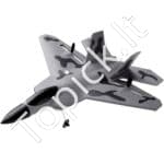 RC lėktuvas žaislas su 2,4 GHz nuotolinio valdymo pultu