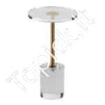 Skaidrus akrilo staliukas, 11,9 x 30,23 cm, 54,36 cm aukščio, kavai ir užkandžiams.