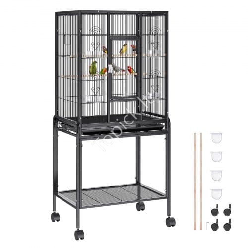 us2FYTSNL251753I8188WV02Fgoods_img-v42Fbird-cage-m100-1.2.jpg Didelis paukščių narvas su ratukais 61x43x137 cm - Image 1