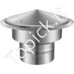 Apvalus dūmtraukio dangtelis, 152,4 mm, 304 nerūd. plieno, 300 mm.