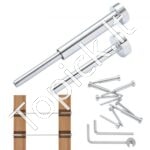 20 vnt. T316 nerūdijančio plieno 3,2 mm nematomi įtempikliai ir kabelių turėklų įranga, sidabrinė