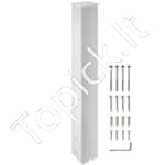 Pašto dėžutės stovas, 109 cm, baltas, Q235 plienas, paviršinis montavimas