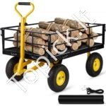 Plieninis sodo vežimėlis iki 544 kg