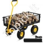 Plieninis sodo vežimėlis iki 408 kg