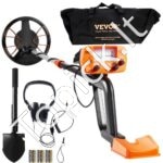 Metalo detektorius suaugusiesiems ir vaikams, 8 colių vandeniui atspari paieškos ritė su didelio tikslumo rodyklės ekranu, 38''-49'' aukso detektorius, lengvas aliuminio kotas aukso lobiams aptikti