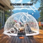 3.66 x 2.19m kupolo burbulų palapinė su dvigubu dangčiu ir permatomu langu, stovyklavimui - Image 9