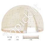 3.66 x 2.19m kupolo burbulų palapinė su dvigubu dangčiu ir permatomu langu, stovyklavimui - Image 6