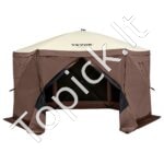 Iškylos pavėsinė palapinė su 6 pusėmis, saulės stoginė, 3.51 x 3.51 x 2.28 m - Image 11