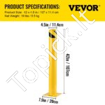 Saugos užtvaras/parkavimo barjeras 107 cm 20 x 20 cm 1 vnt - Image 7