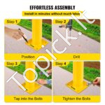 Saugos užtvaras/parkavimo barjeras 91 cm 20 x 20 cm 2 vnt - Image 6