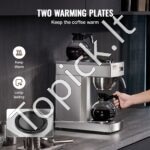 Komercinė filtrinė kavos virimo mašina su 2 stikliniais ąsočiais – 2 x 1,8 L - Image 7