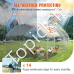 Didelis metalinis paukščių aptvaras 4 x 3 x 2 m su stogu - Image 3