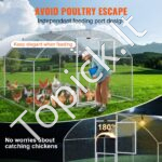 Didelis metalinis paukščių aptvaras 4 x 3 x 2 m su stogu - Image 4