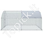 Didelis metalinis paukščių aptvaras 4 x 3 x 2 m su stogu - Image 8