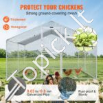 Didelis metalinis paukščių aptvaras 4 x 3 x 2 m su stogu - Image 2