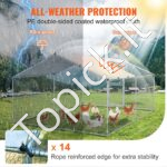 Didelis metalinis paukščių aptvaras 4 x 3 x 2 m su stogu - Image 3