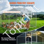 Didelis metalinis paukščių aptvaras 4 x 3 x 2 m su stogu - Image 4