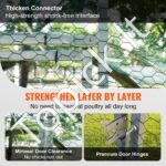 Didelis metalinis paukščių aptvaras 4 x 3 x 2 m su stogu - Image 5