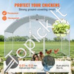 Didelis metalinis paukščių aptvaras 3 x 2 x 2 m su stogu - Image 2