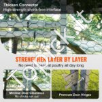 Didelis metalinis paukščių aptvaras 3 x 2 x 2 m su stogu - Image 5