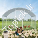 Didelis metalinis paukščių aptvaras 3 x 2 x 2 m su stogu - Image 7