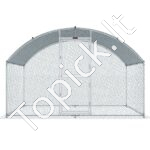 Didelis metalinis paukščių aptvaras 3 x 2 x 2 m su stogu - Image 8