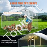 Didelis metalinis paukščių aptvaras  2 x 3 x 2 m su stogu - Image 4