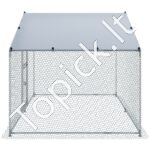 Didelis metalinis paukščių aptvaras  2 x 3 x 2 m su stogu - Image 8