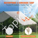 Didelis metalinis paukščių aptvaras 3 x 3,93 x 1,99 m su stogu - Image 4