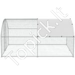 Didelis metalinis paukščių aptvaras 3 x 3,93 x 1,99 m - Image 8