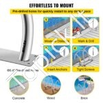 Baseino turėklas – 76,2 x 76,2 cm, nerūdijančio plieno, iki 170 kg apkrova - Image 5