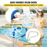 Baseino turėklas – 76 x 56 cm, nerūdijančio plieno rankena su apsauginiu užvalkalu - Image 3