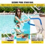 Baseino turėklas – 81,2 x 58,4 cm, nerūdijantis plienas, iki 113 kg apkrova - Image 2