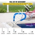 Baseino turėklas – 81,2 x 58,4 cm, nerūdijantis plienas, iki 113 kg apkrova - Image 6