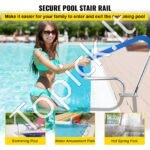 Baseino turėklas – 98,9 x 81,3 cm, nerūdijantis plienas, iki 113 kg apkrova - Image 2