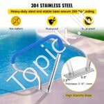 Baseino turėklas – 98,9 x 81,3 cm, nerūdijantis plienas, iki 113 kg apkrova - Image 4